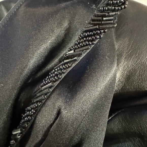 Trussardi embellished shiny lambskin bodycon strap midi dress IT46 - Picture 13 of 17